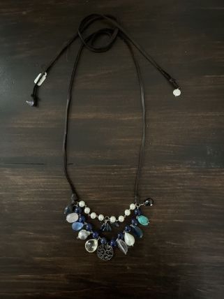 Tree of Life Long Necklace with Gems