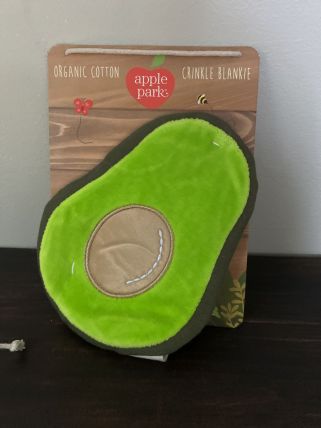 Organic Cotton Crinkle Mini Blankie - Avocado