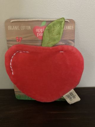 Organic Cotton Mini Crinkle Blankie - Apple