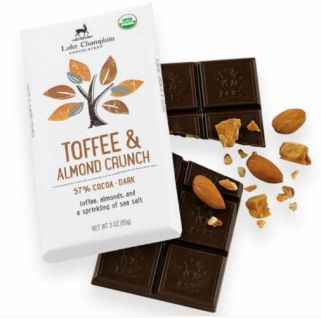 Lake Champlain Dark Chocolate Toffee Almond Bar
