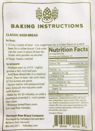 Vermont Beer Bread Classic Mix