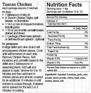 Tuscan Chicken<br>*retiring soon!