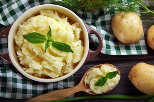 Garlic Chive Mashed Potatoes