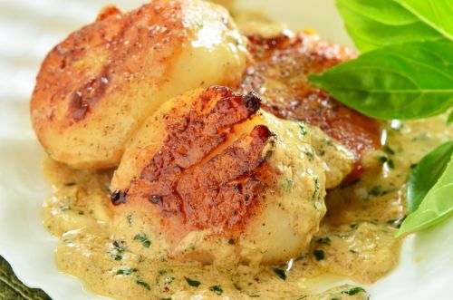 Creamy Baked Scallops