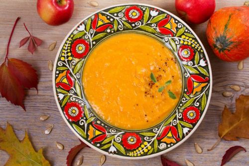 Pumpkin Corn Chowder with Shrimp