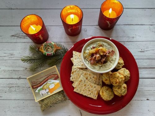Bacon Cheddar Caramelized Onion Dip